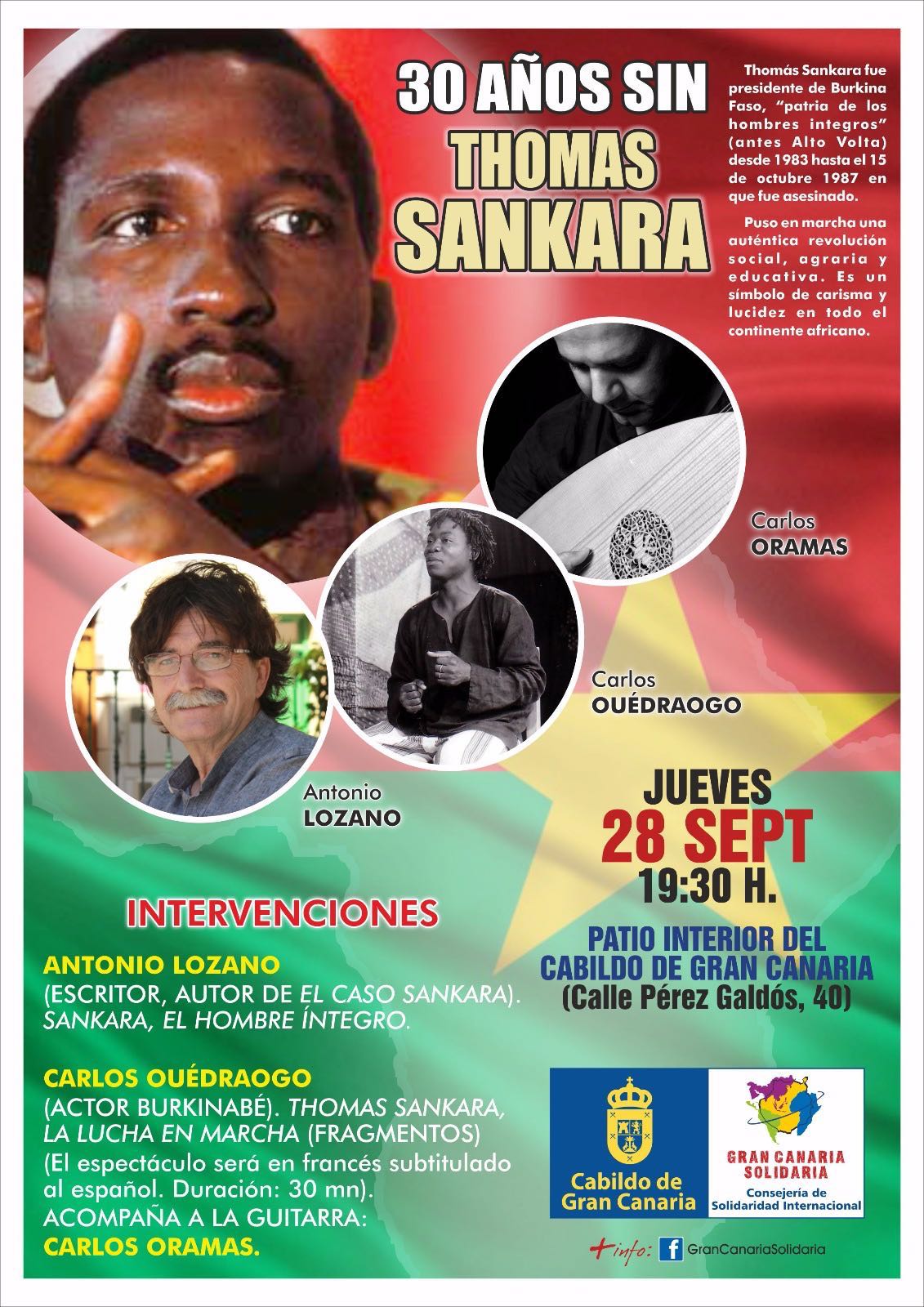Cartel homenaje a Sankara