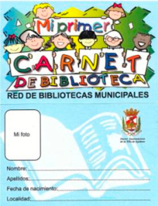 Imagen del carnet de bibliotecas municipales para niños