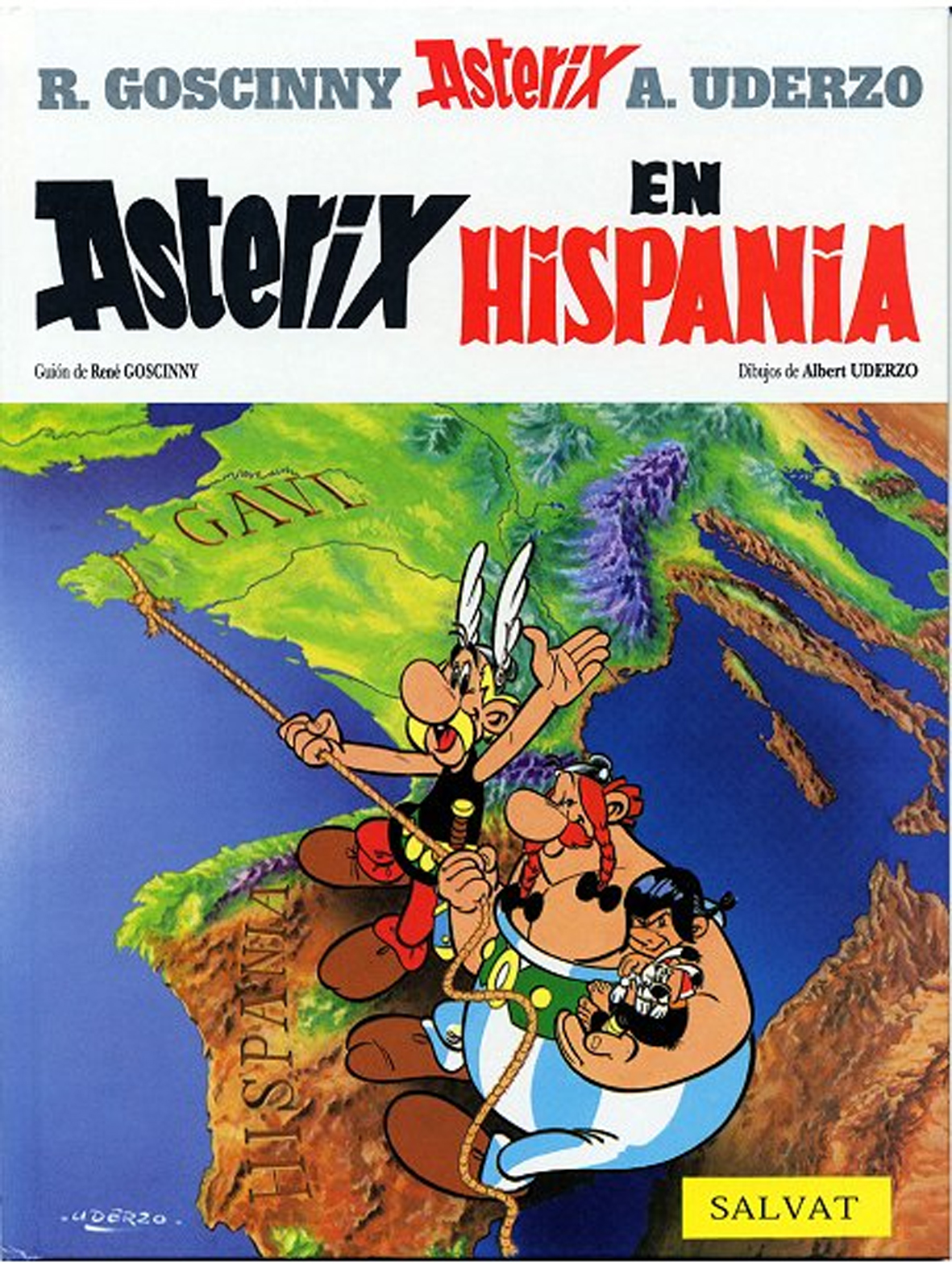 Cubierta del cómic Astérix en Hispania