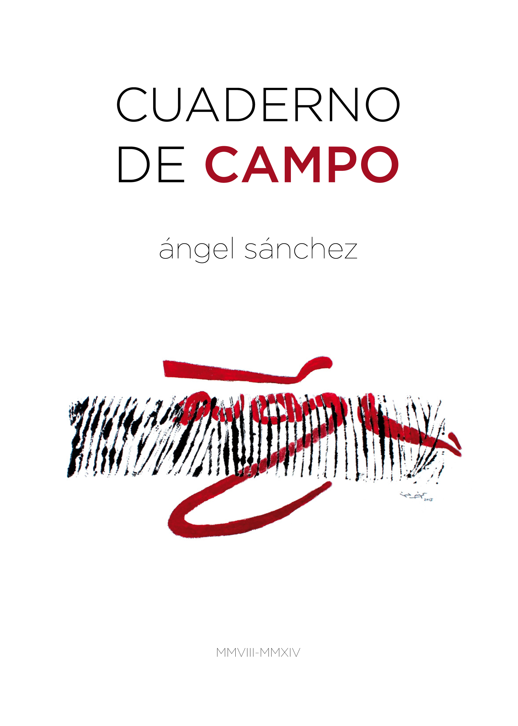 Cubierta de Cuaderno de Campo, de Ángel Sánchez