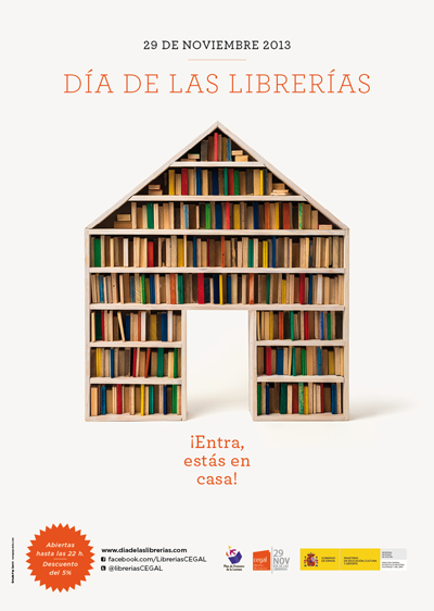 Cartel del Día de las librerías 2013
