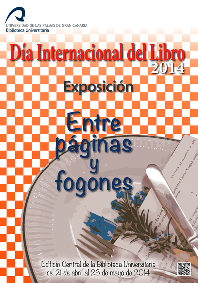 Cartel Exposición "Entre páginas y fogones"