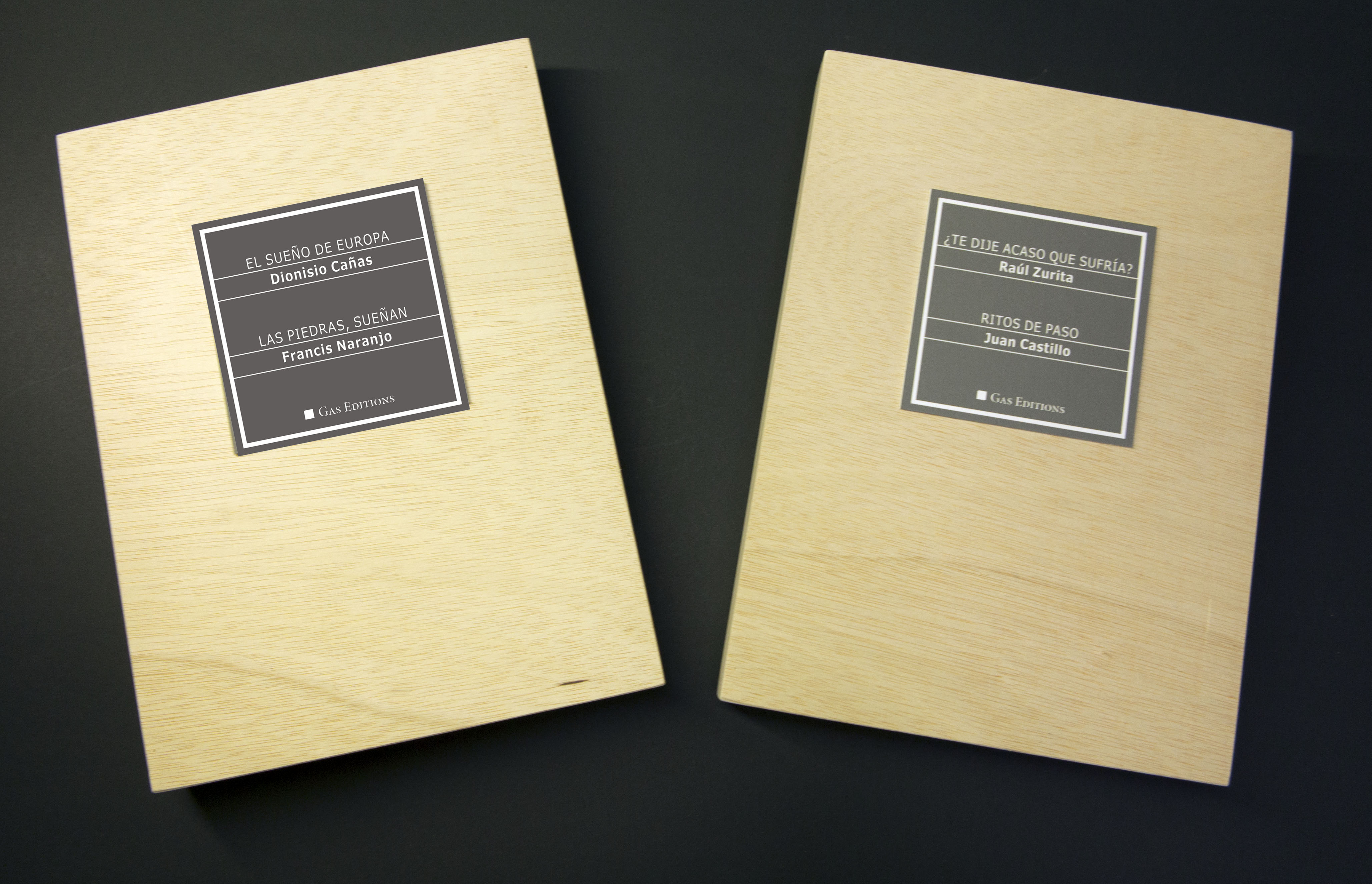 Cajas de madera hechas a mano para la doble edición