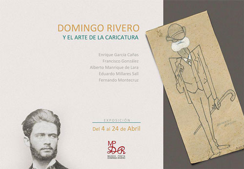 Cartel Exposición “Domingo Rivero y el arte de la caricatura”