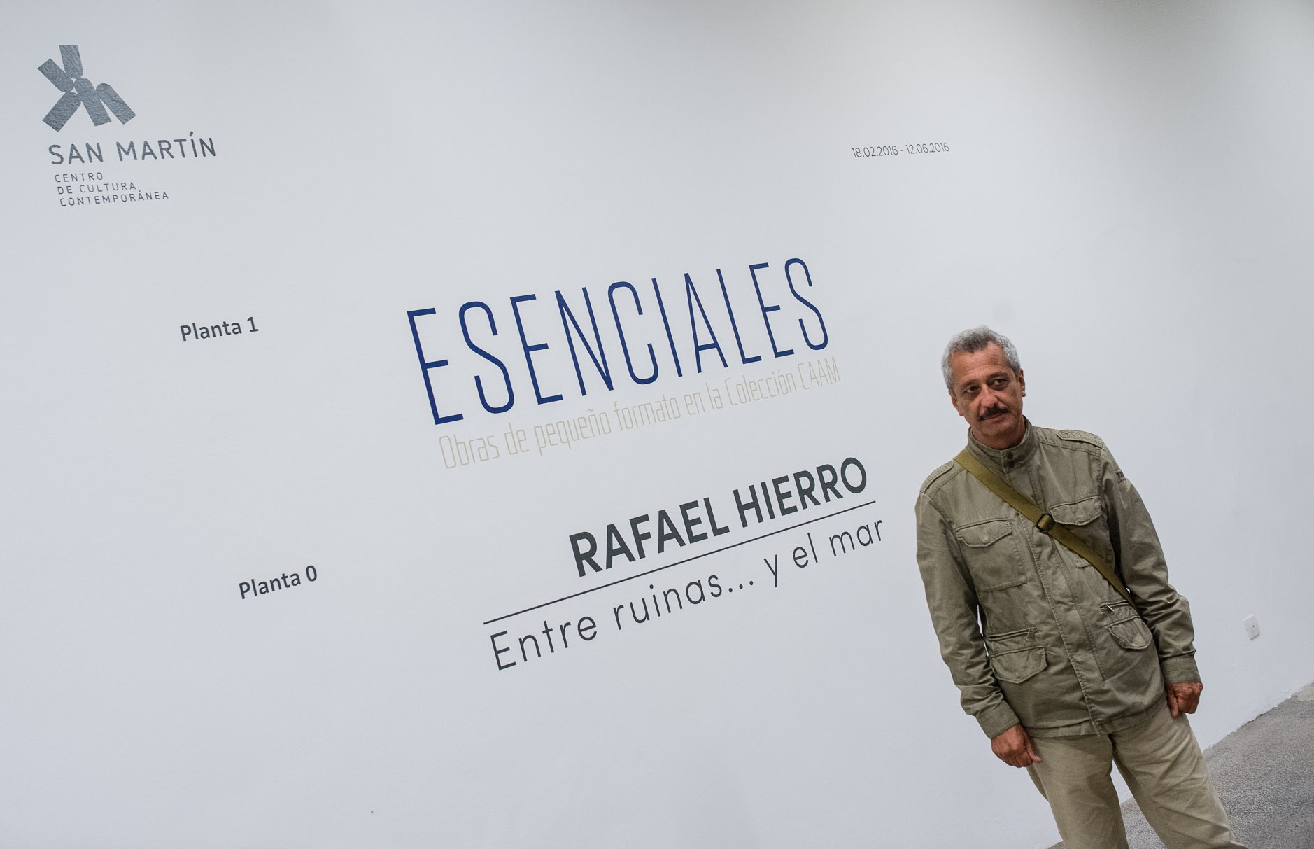 El artista Rafael Hierro en San Martín