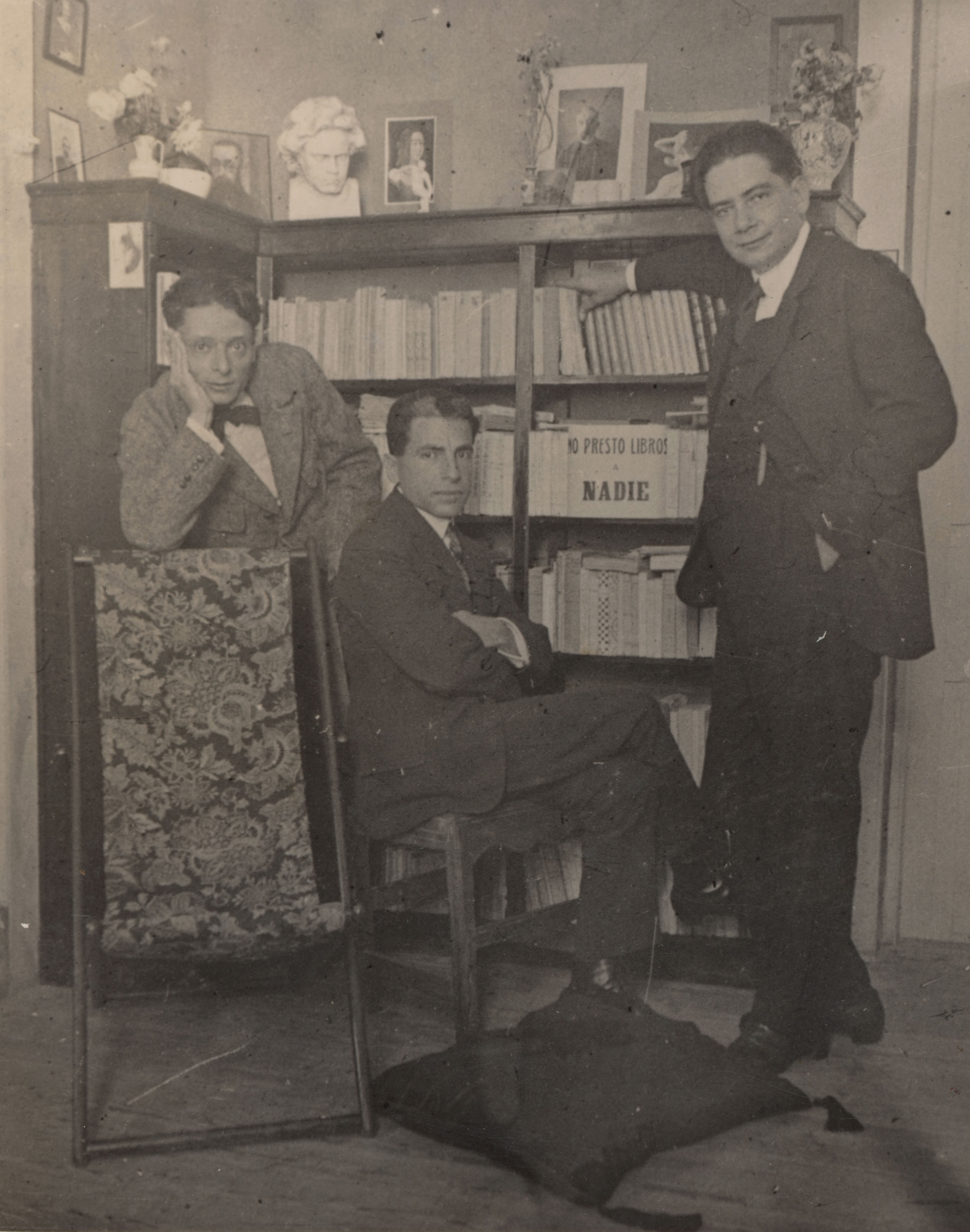 Trío de poetas Alonso Quesada Saulo Torón y Tomás Morales 1918